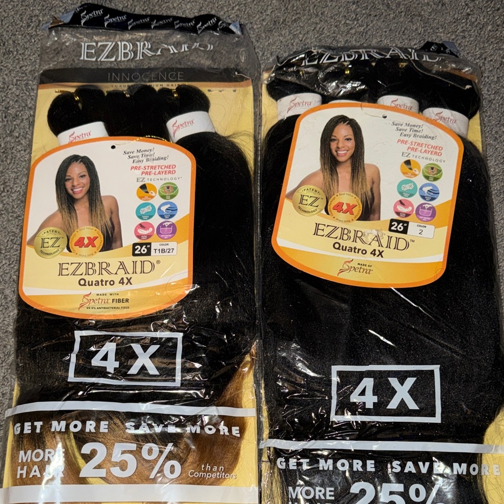 Quatro 4X Black Hair Extensions